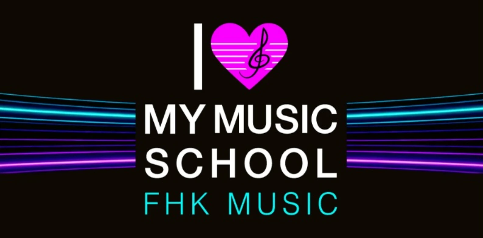 I love my music school - FHK Music neon visual